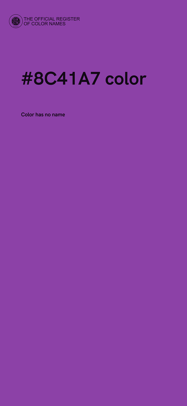 #8C41A7 color image