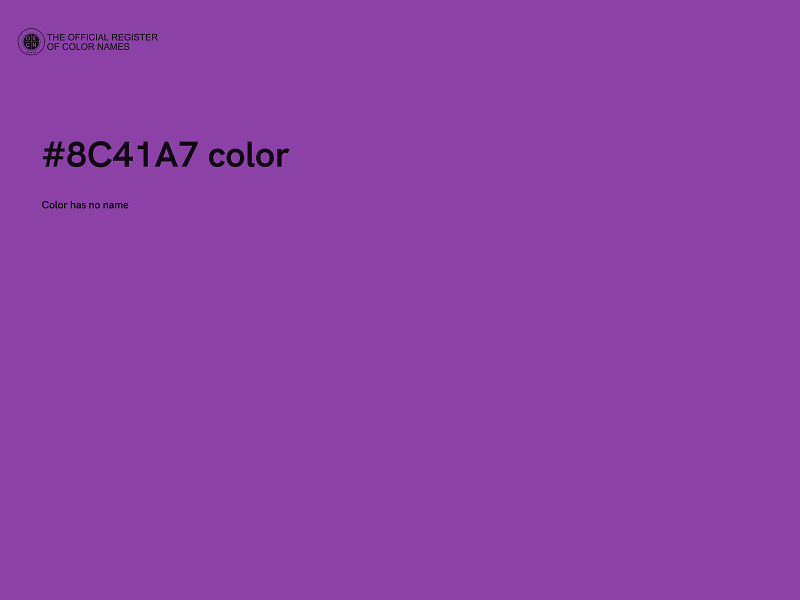 #8C41A7 color image