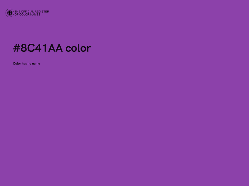 #8C41AA color image