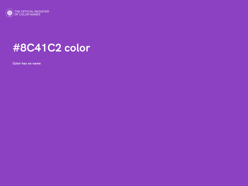 #8C41C2 color image