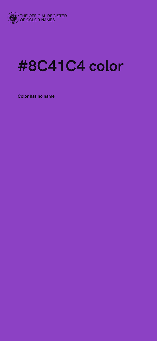 #8C41C4 color image