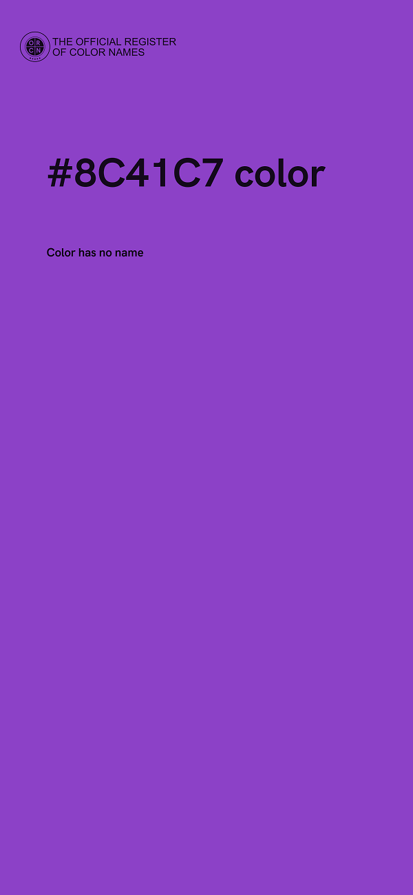 #8C41C7 color image