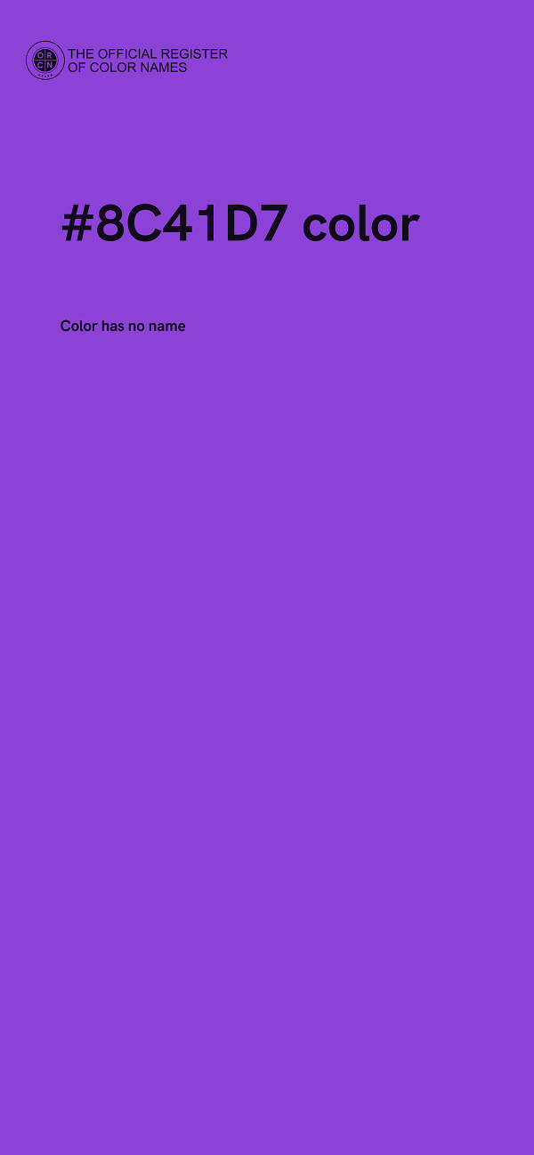 #8C41D7 color image