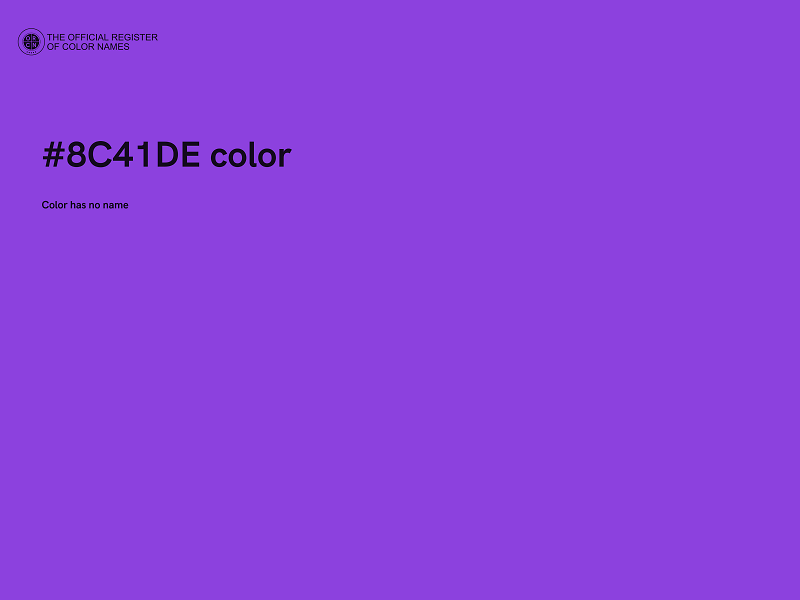 #8C41DE color image