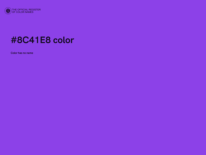 #8C41E8 color image