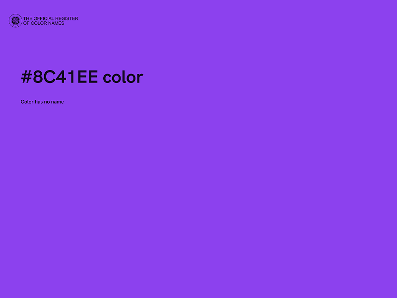 #8C41EE color image