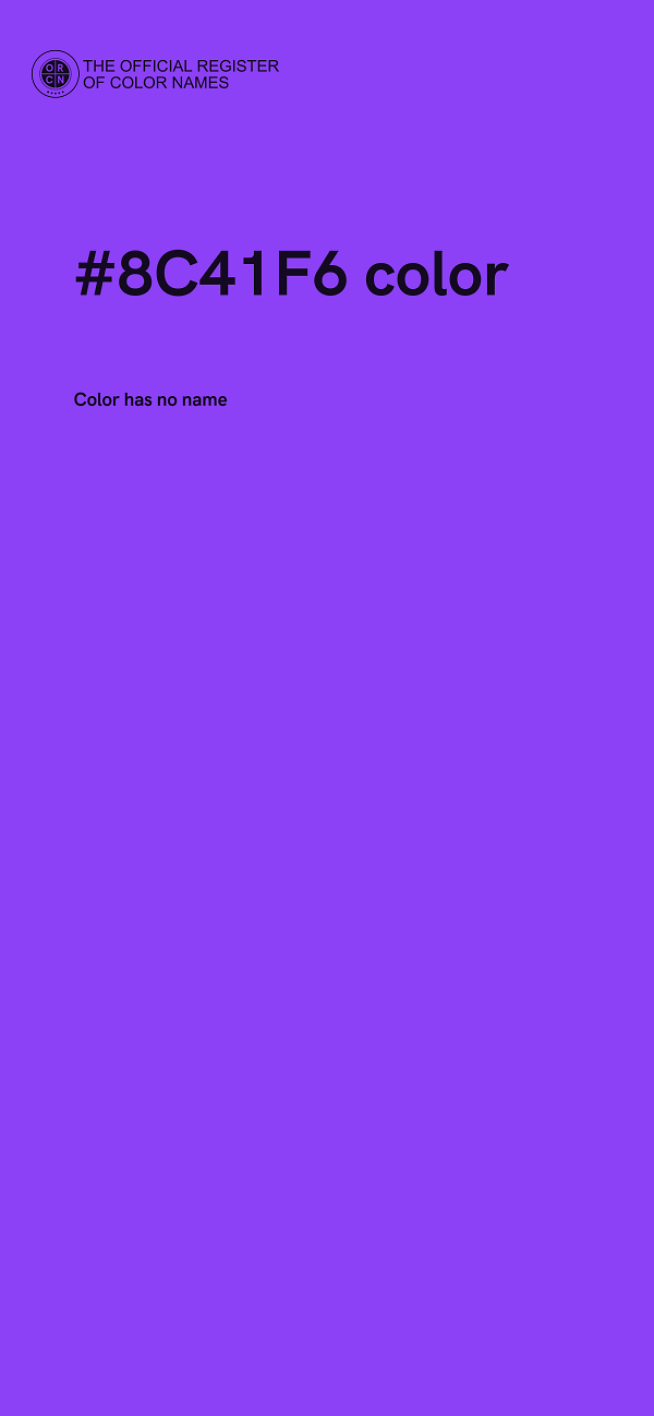 #8C41F6 color image