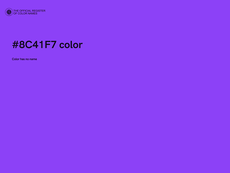 #8C41F7 color image