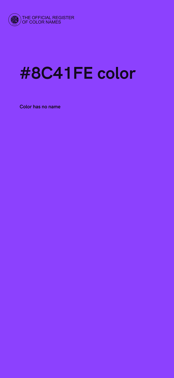 #8C41FE color image