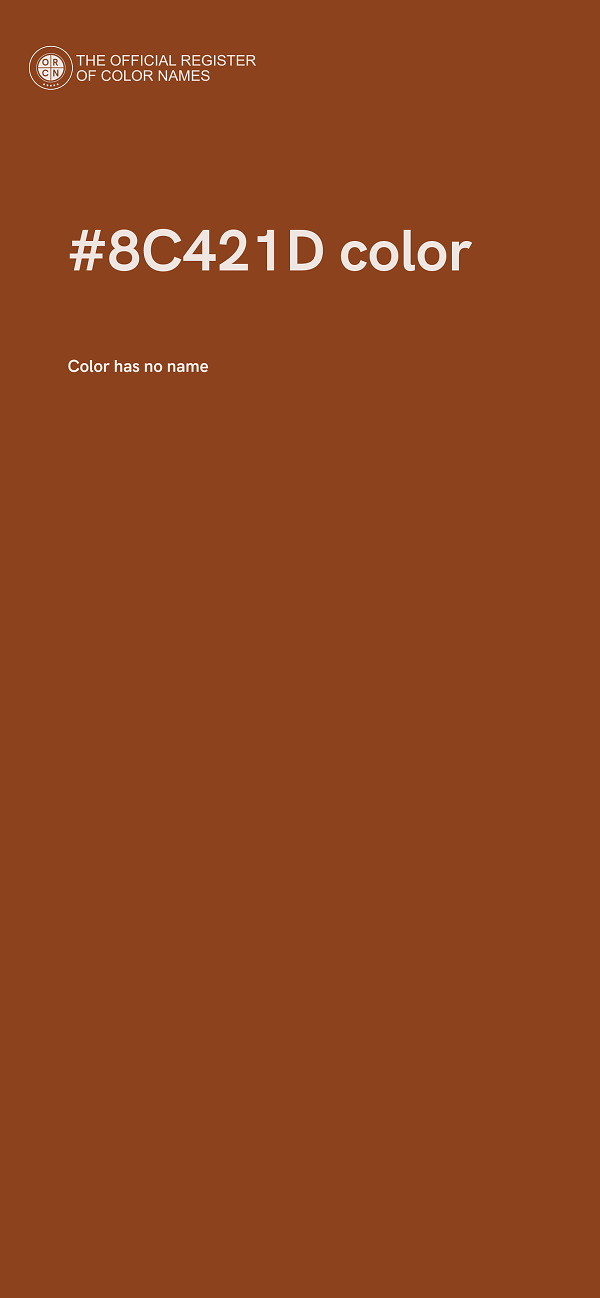 #8C421D color image