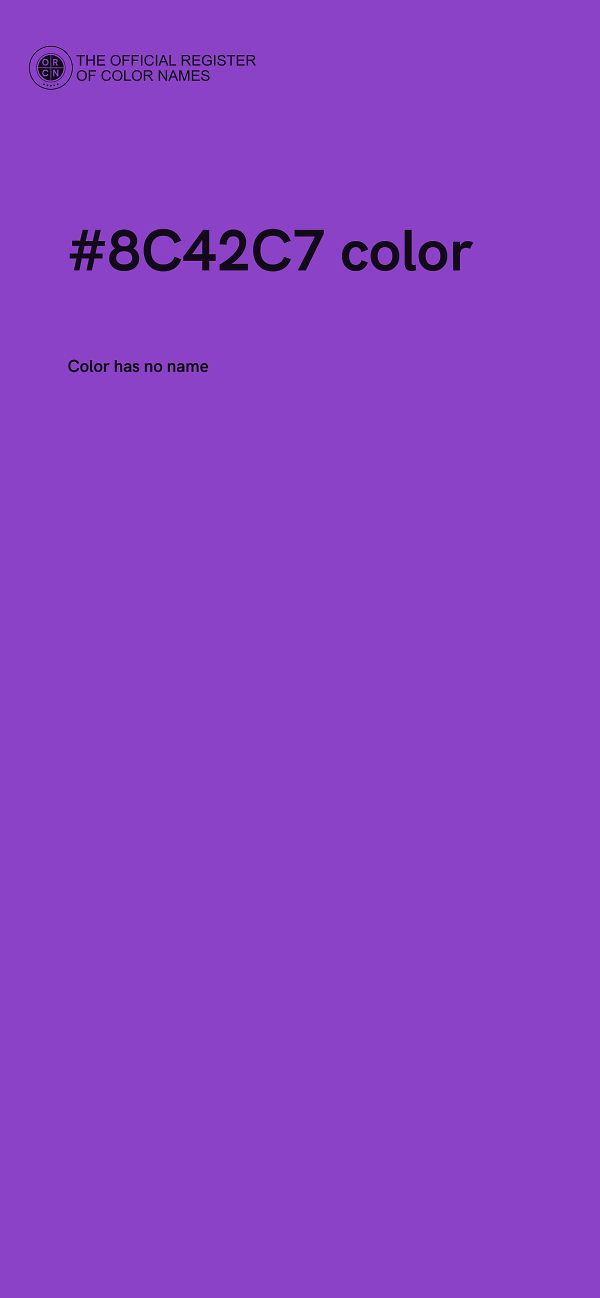 #8C42C7 color image