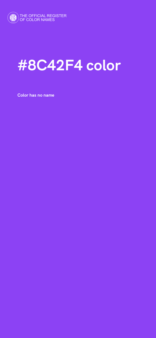 #8C42F4 color image
