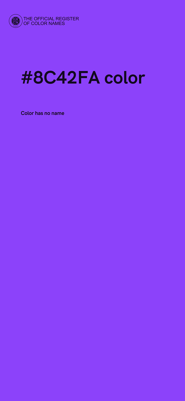 #8C42FA color image