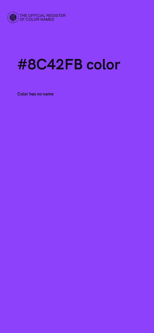 #8C42FB color image