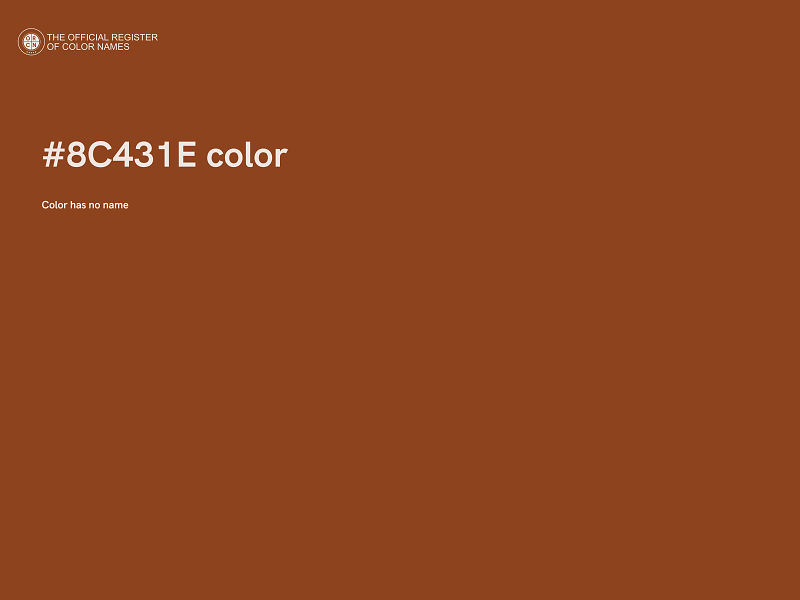 #8C431E color image