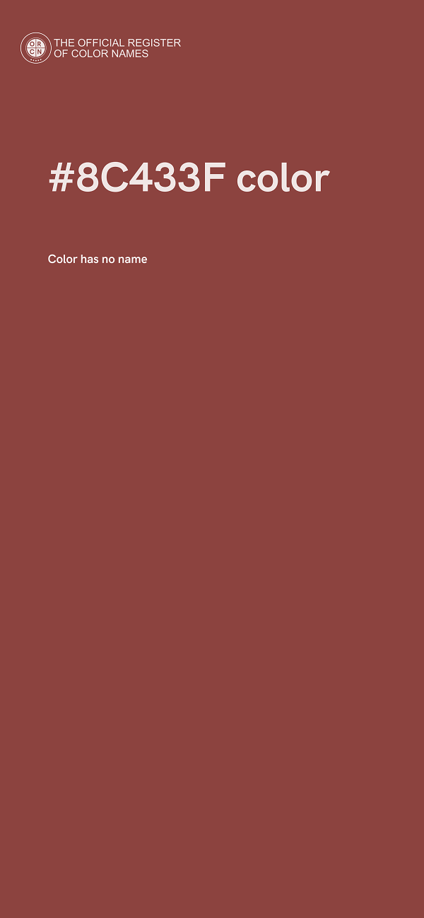 #8C433F color image