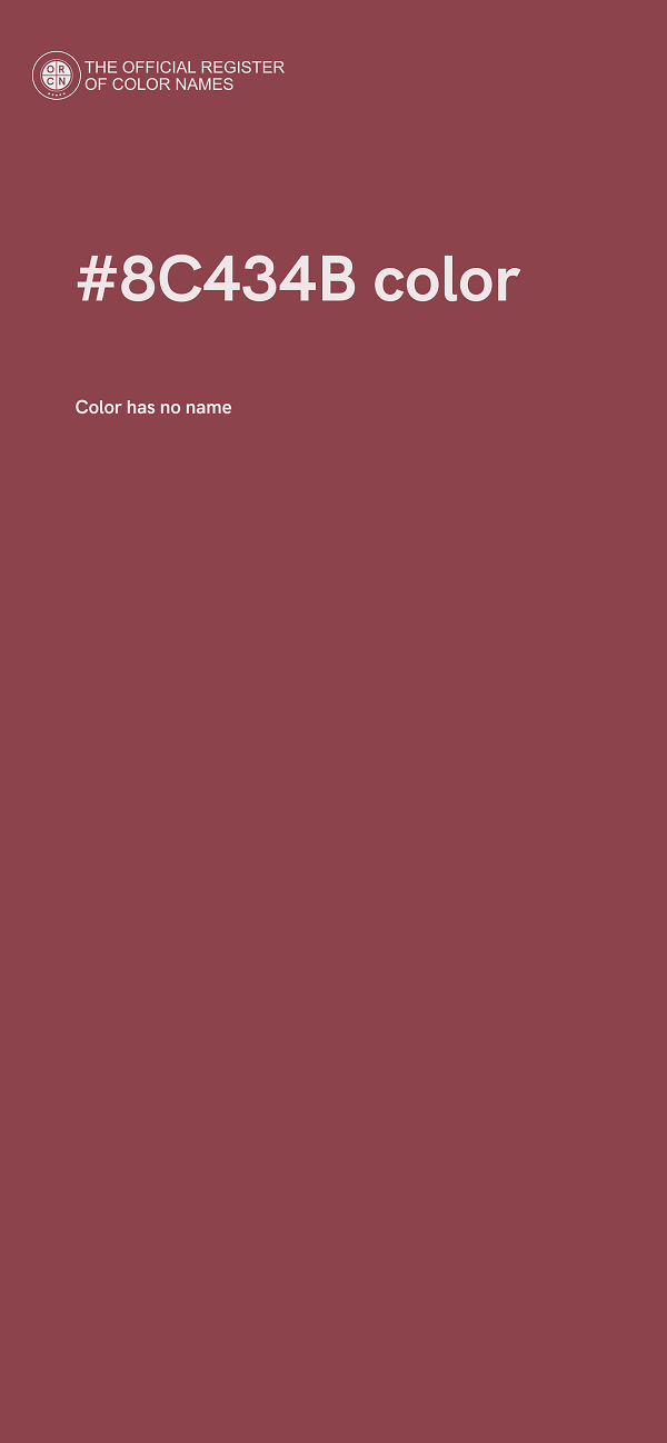 #8C434B color image