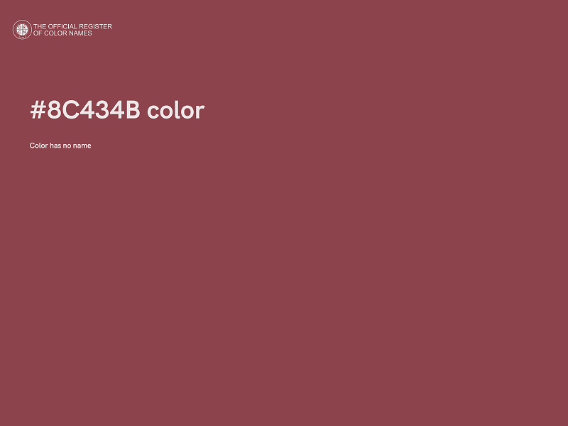 #8C434B color image