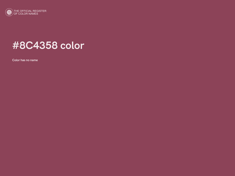 #8C4358 color image