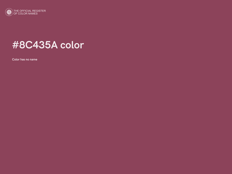 #8C435A color image