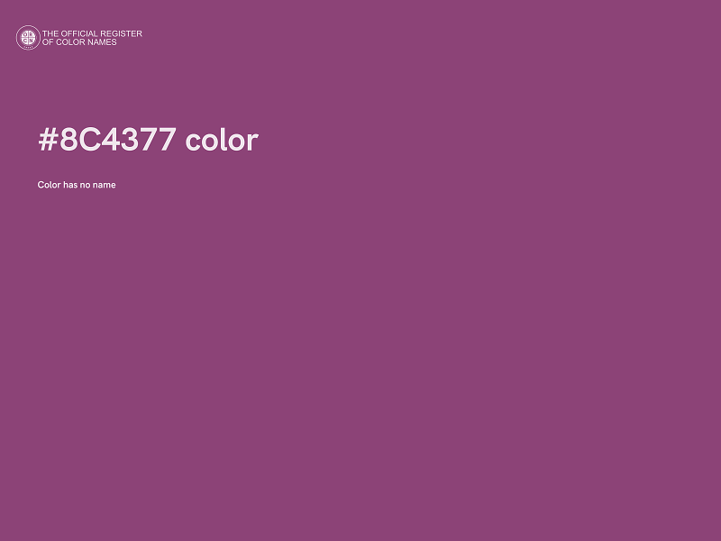 #8C4377 color image