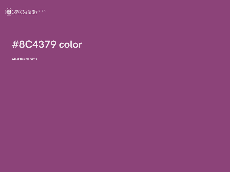 #8C4379 color image