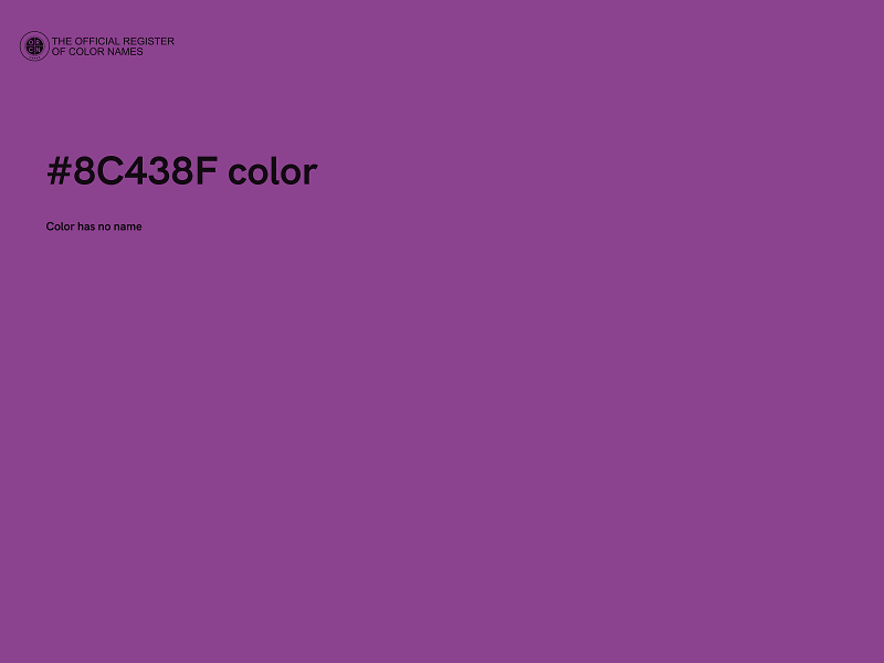 #8C438F color image