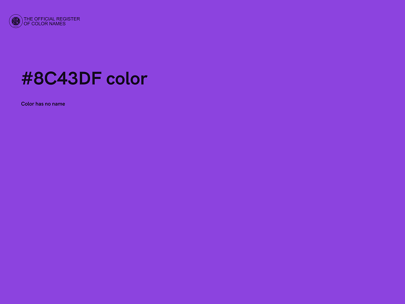 #8C43DF color image
