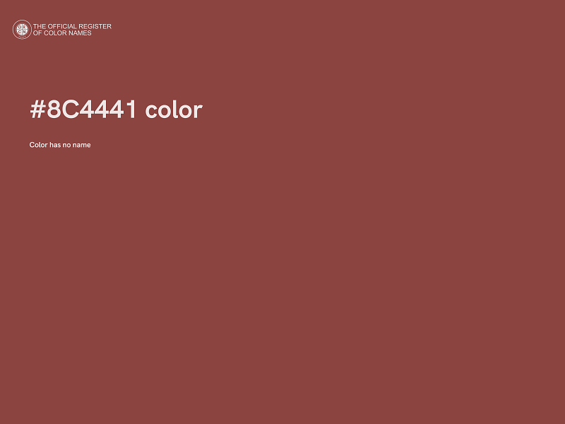 #8C4441 color image