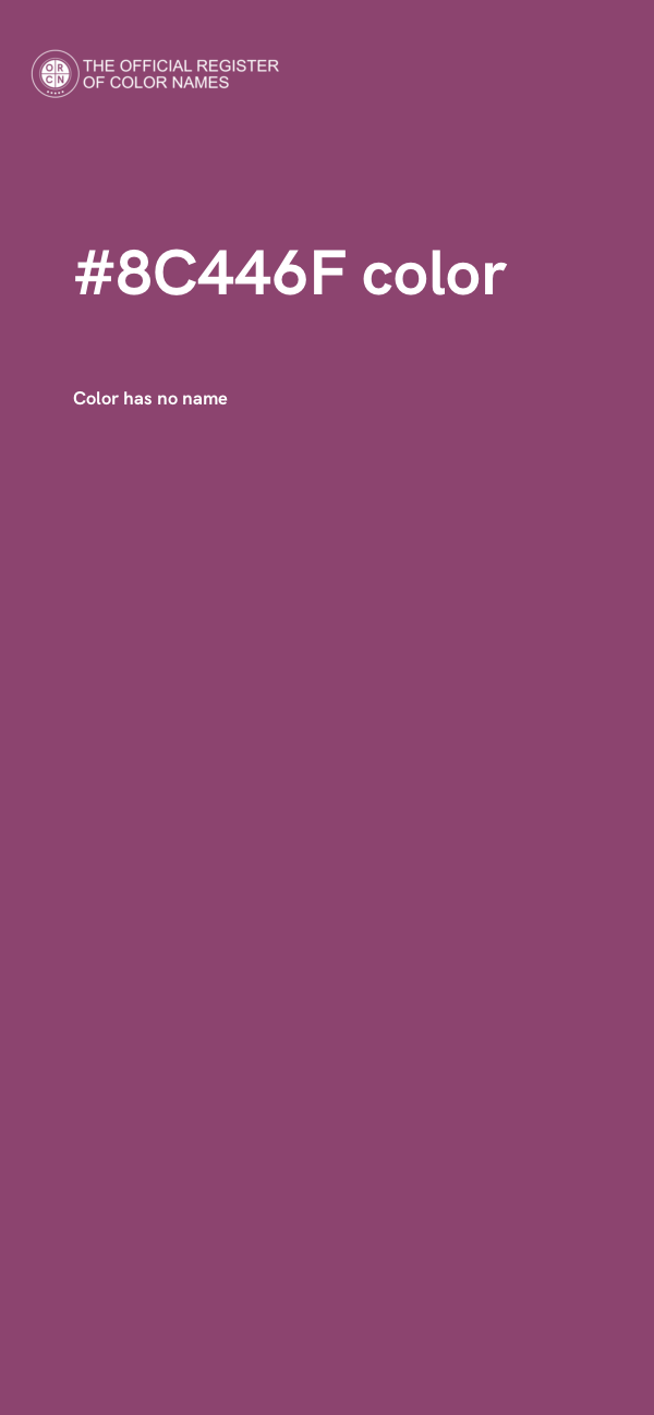 #8C446F color image