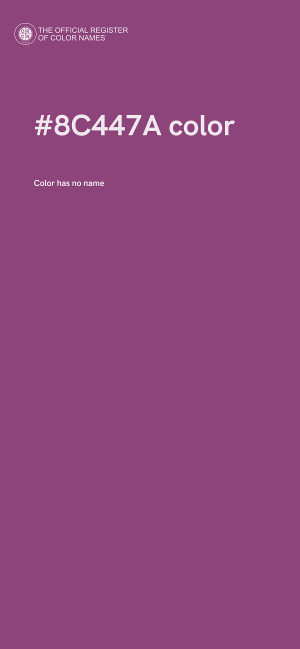 #8C447A color image