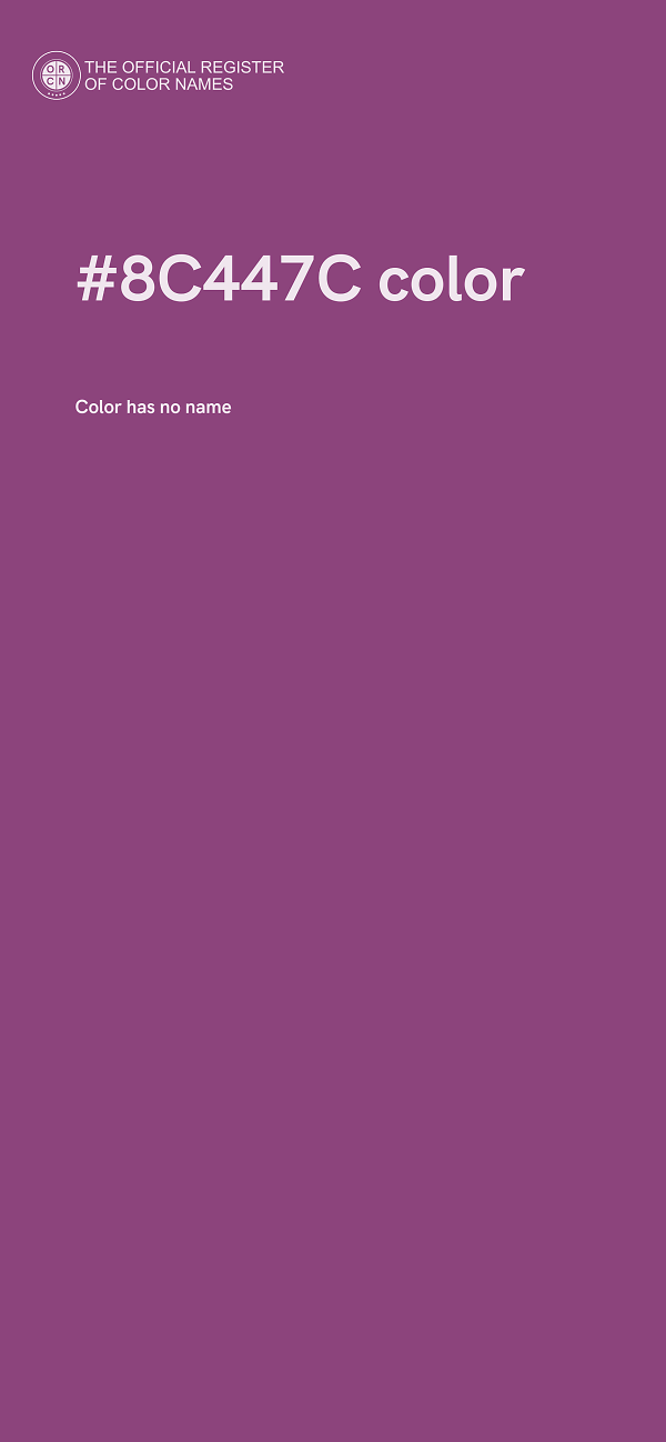 #8C447C color image