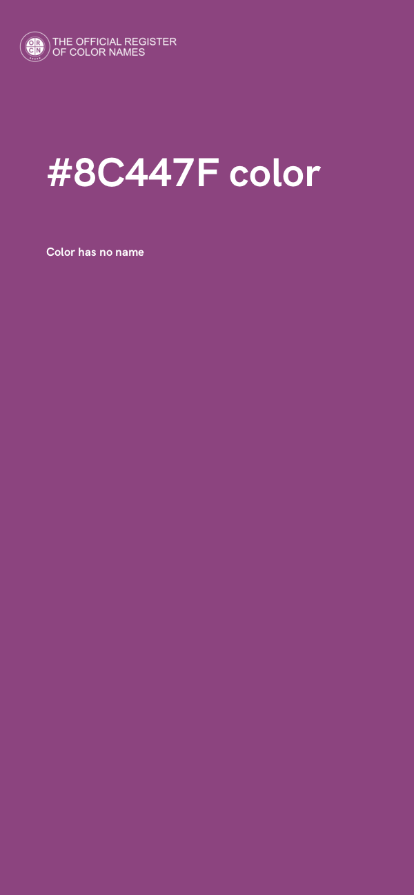 #8C447F color image
