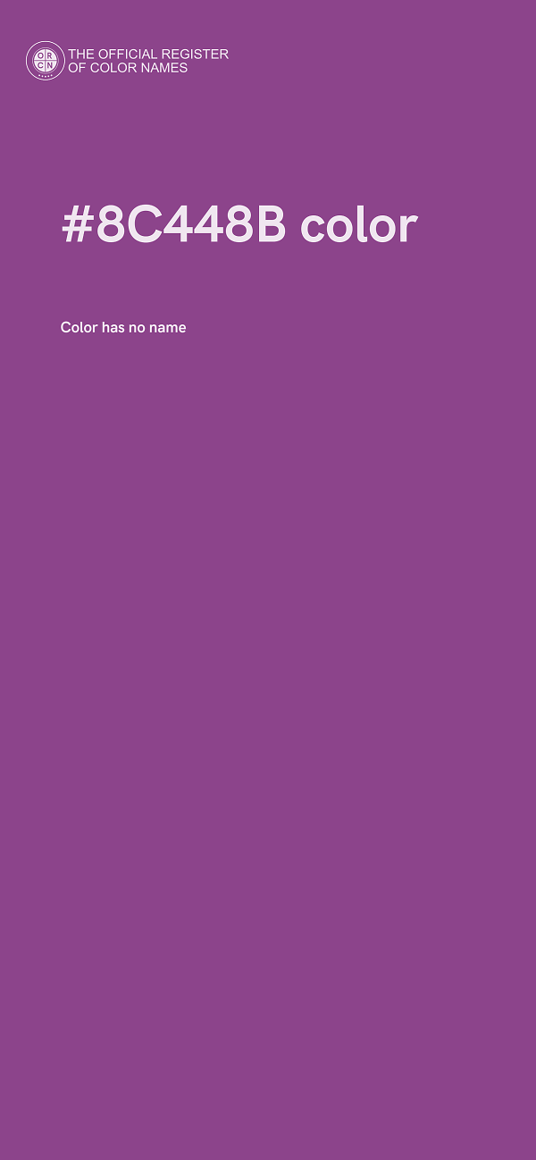 #8C448B color image