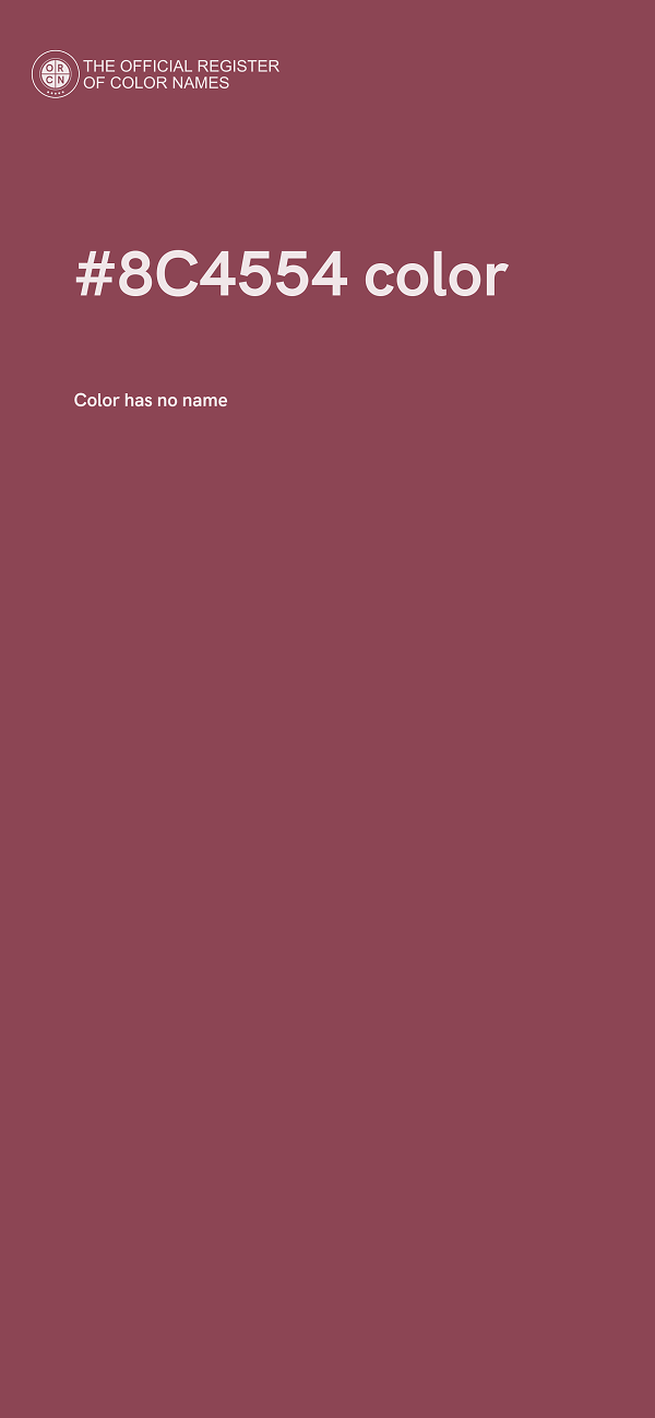 #8C4554 color image