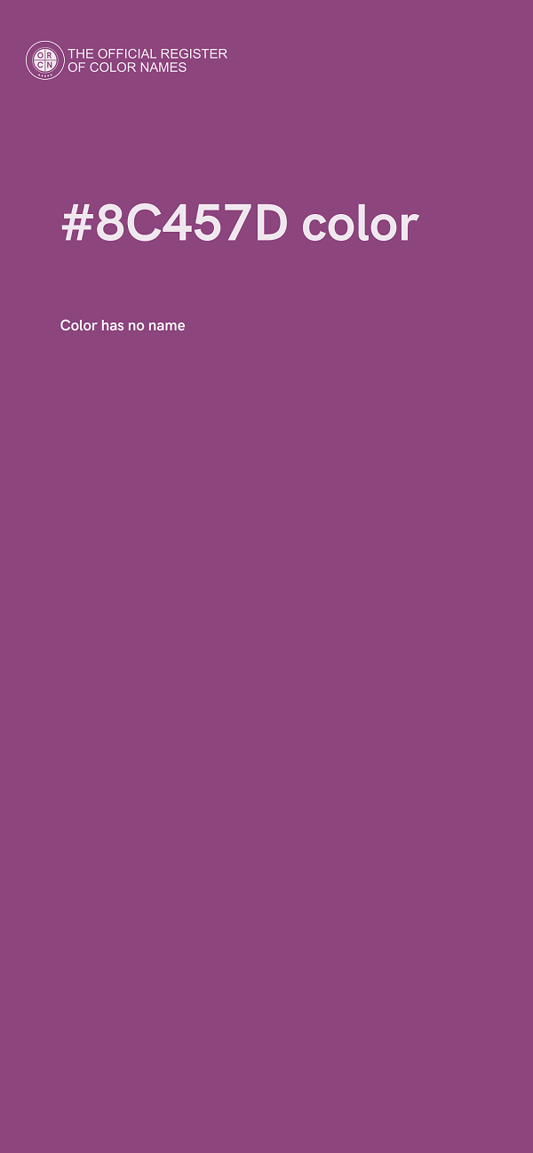 #8C457D color image