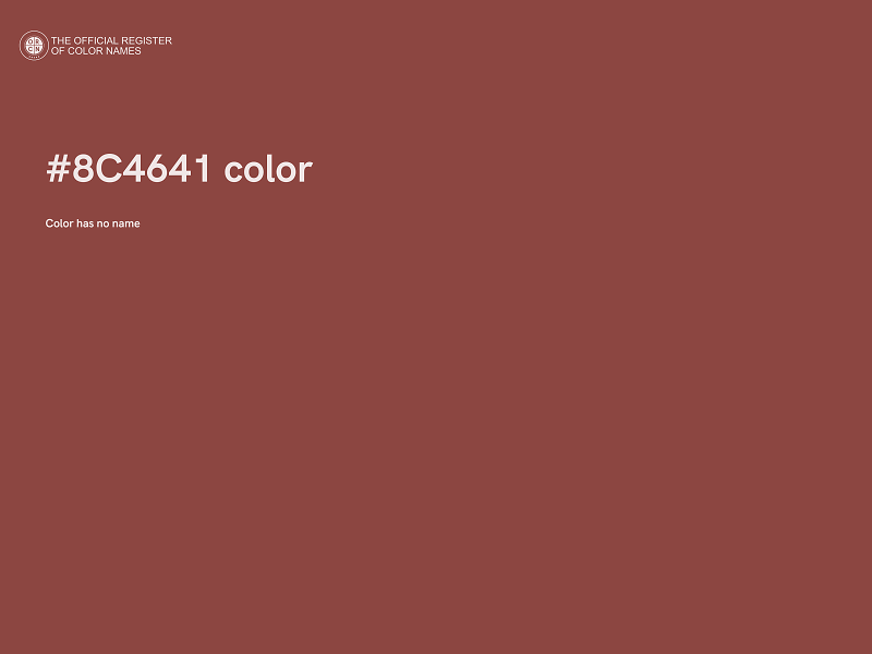 #8C4641 color image
