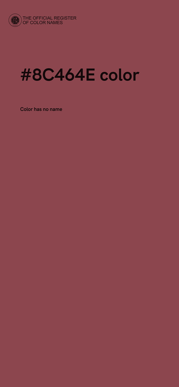#8C464E color image