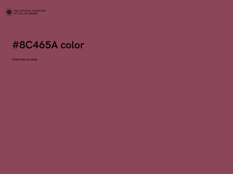 #8C465A color image