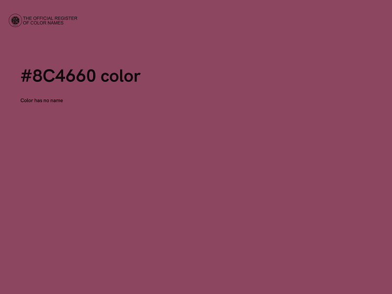 #8C4660 color image