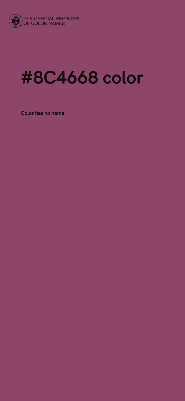 #8C4668 color image