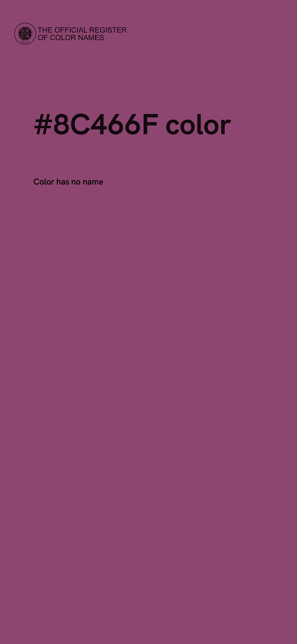 #8C466F color image