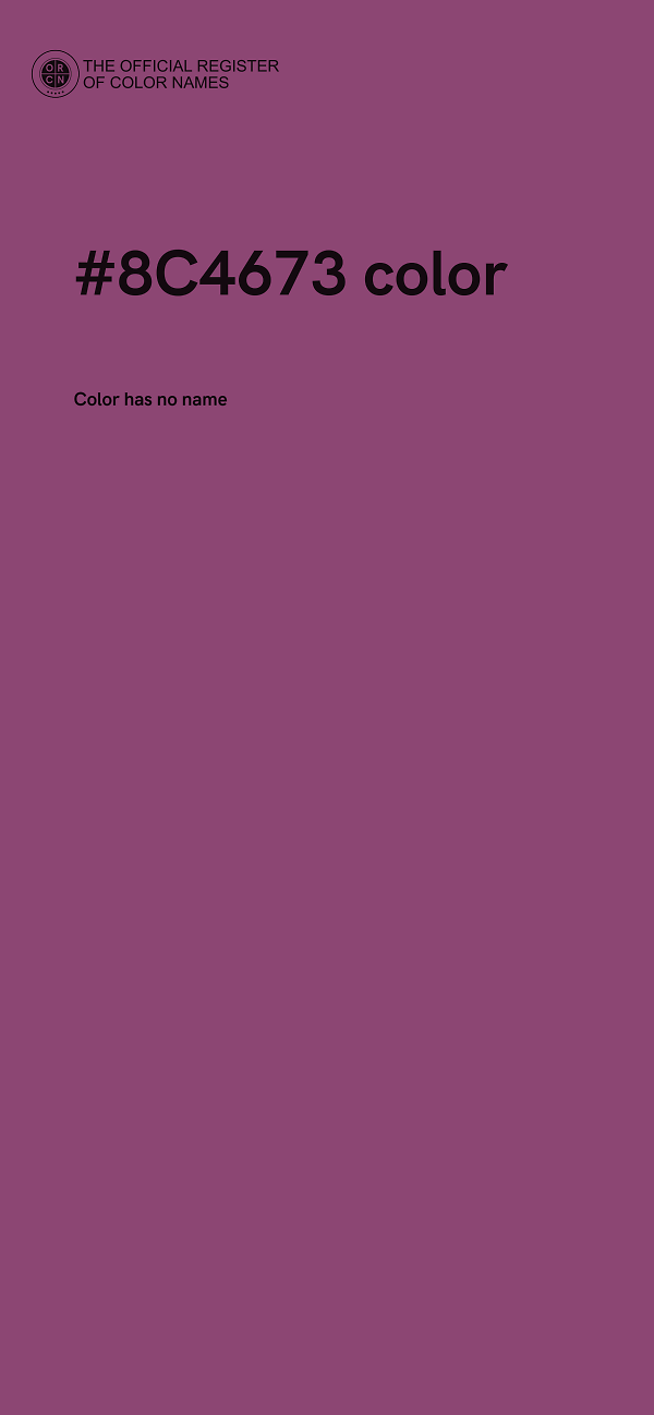 #8C4673 color image
