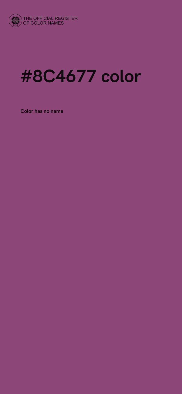 #8C4677 color image