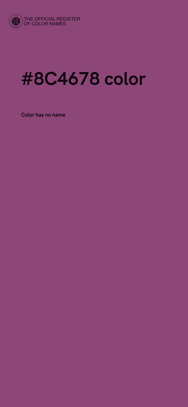 #8C4678 color image