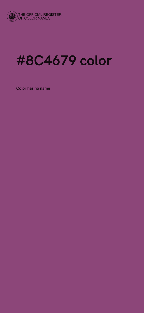 #8C4679 color image