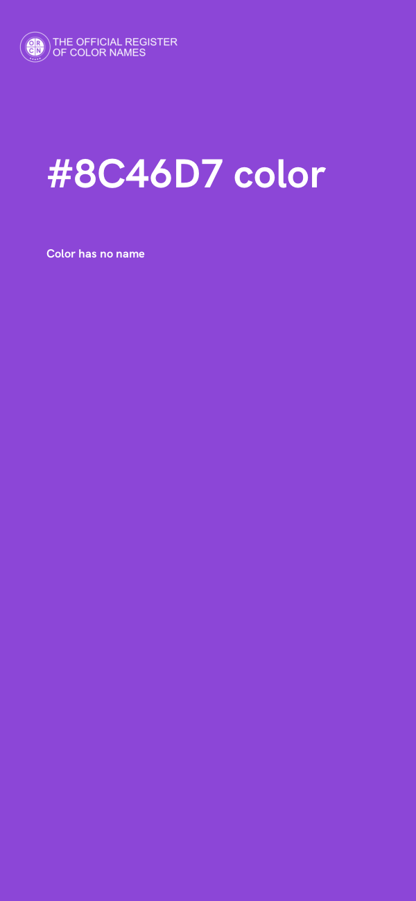 #8C46D7 color image