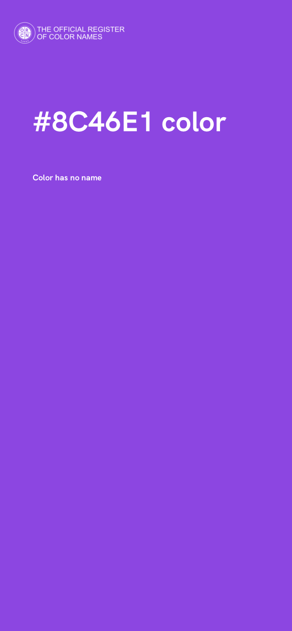 #8C46E1 color image