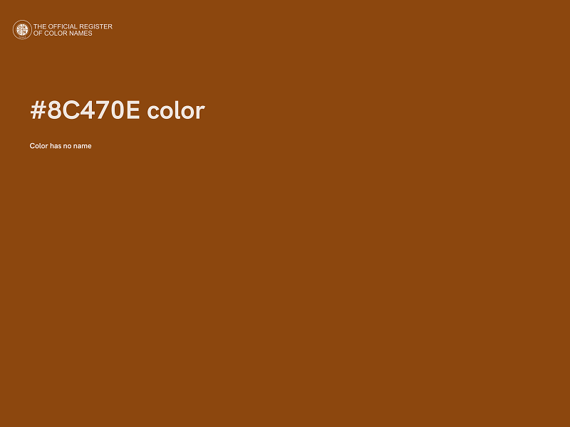 #8C470E color image