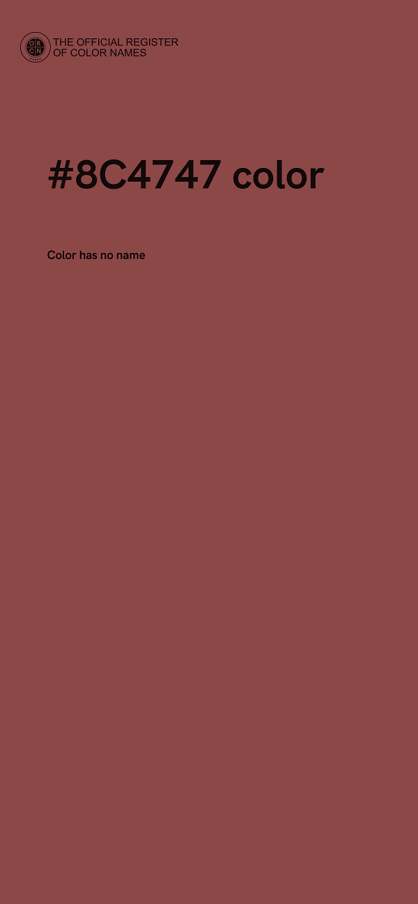 #8C4747 color image